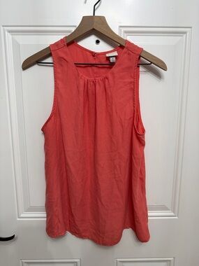 a new day Coral Sleeveless Gathered Neck Camisole